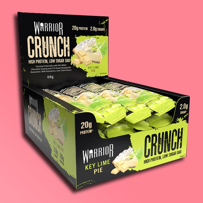 Warrior Crunch Protein Bars - Key Lime Pie (12x64g)
