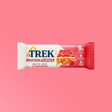 Trek - Protein Flapjacks - White Choc & Raspberry — Snackfully