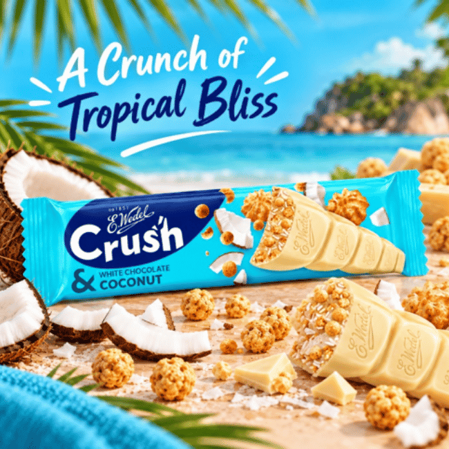 Crush - White Chocolate & Coconut Bar
