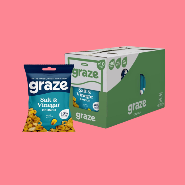 Graze On The Go Bag- Salt & Vinegar
