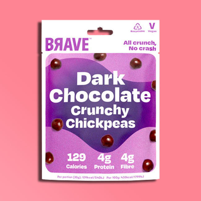 BRAVE - Superfood Roasted Chickpeas - Dark Chocolate