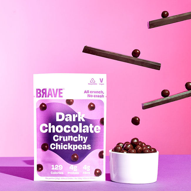 BRAVE - Superfood Roasted Chickpeas - Dark Chocolate