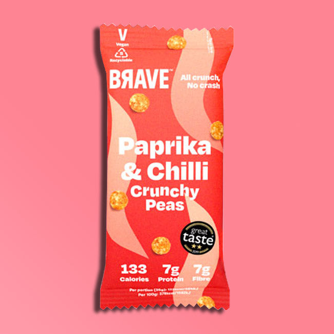 BRAVE - Superfood Roasted Peas - Paprika and Chilli