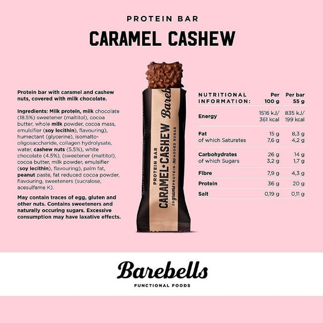 Barebells - Protein Bars - Caramel & Cashew