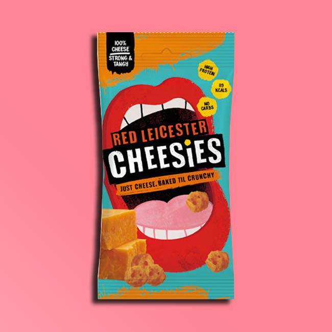 Cheesies - Popped Cheese Keto Snacks - Red Leicester