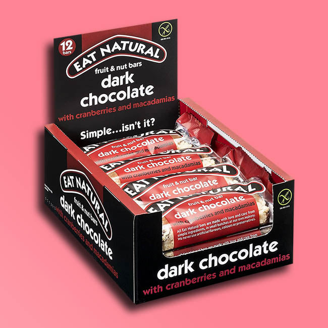 Eat Natural - Fruit & Nut Snack Bars - Dark Chocolate, Cranberry & Macadamia