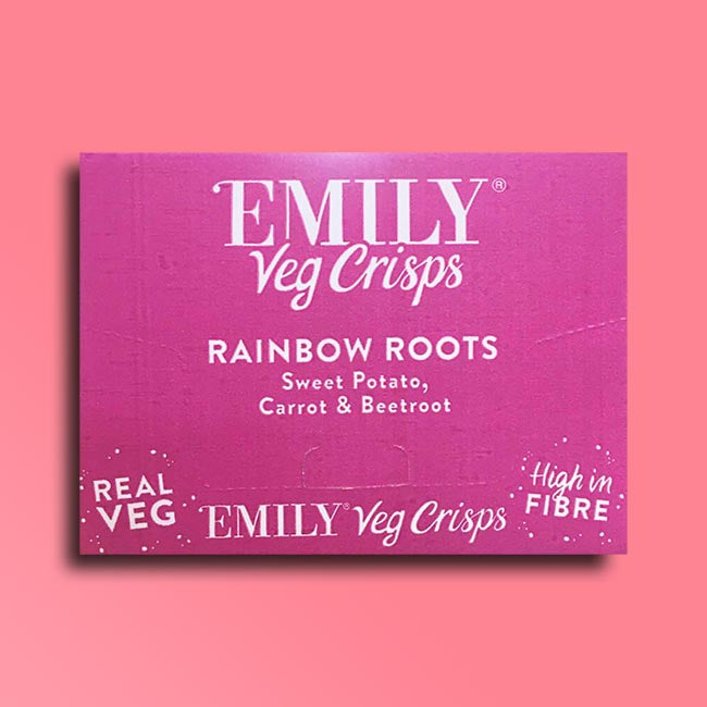 Emily - Vegetable Crisps - Rainbow Roots (Sweet Potato, Carrot & Beetroot)