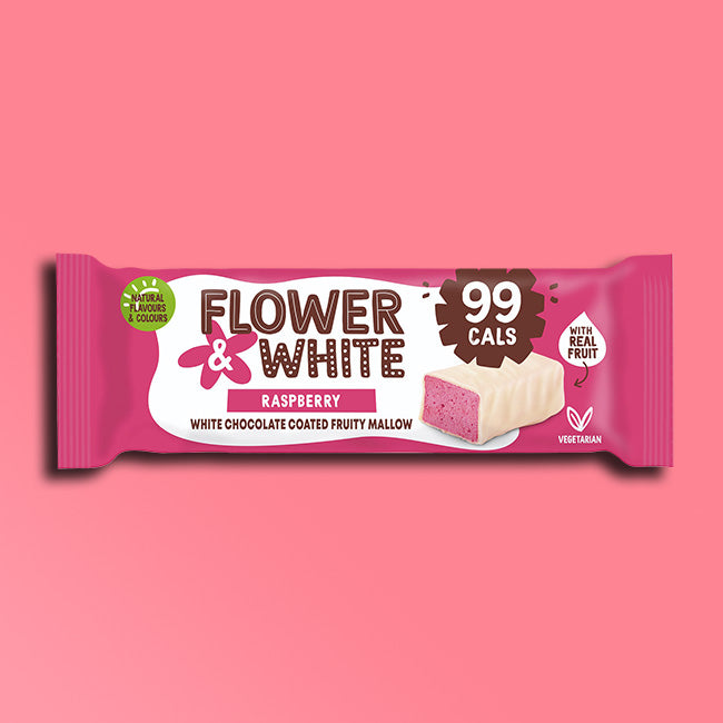 Flower & White - Mallow Bar - Chocolate Covered Raspberry