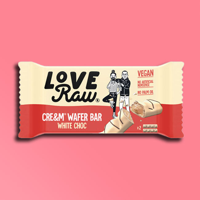 LoveRaw - Vegan Cream Wafer - White Chocolate
