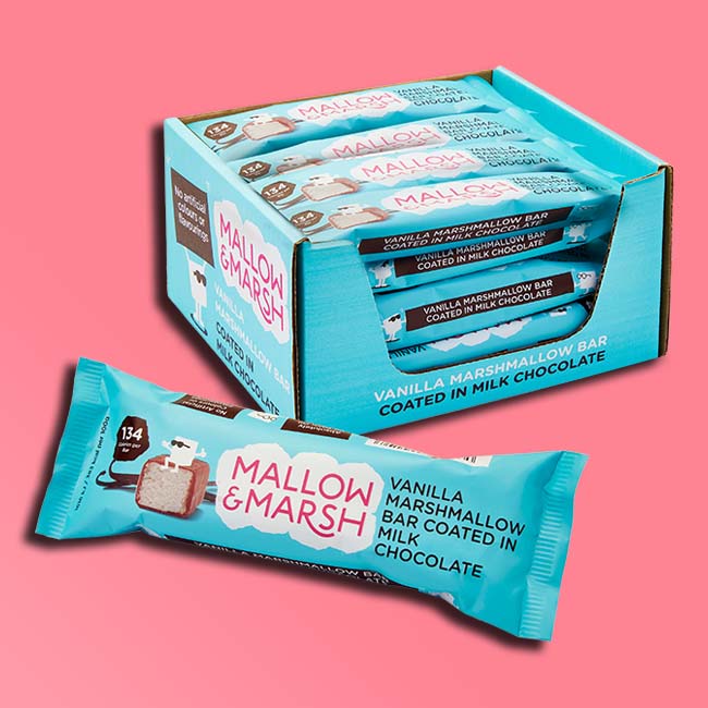 Mallow & Marsh - Gourmet Marshmallow Bars - Vanilla & Milk Chocolate