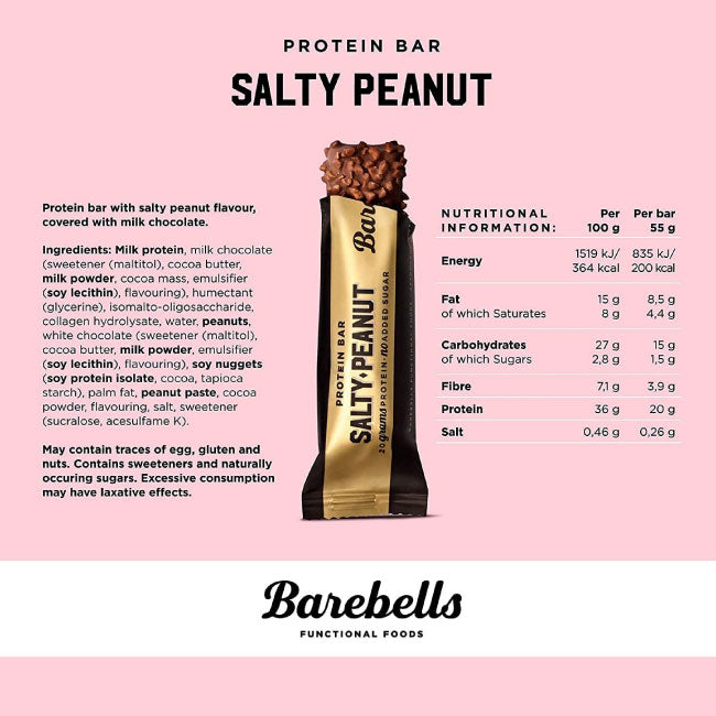 Barebells - Protein Bars - Salty Peanut