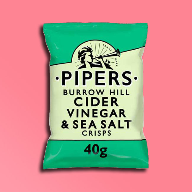 Pipers Crisps - Potato Crisps - Cider Vinegar & Sea Salt