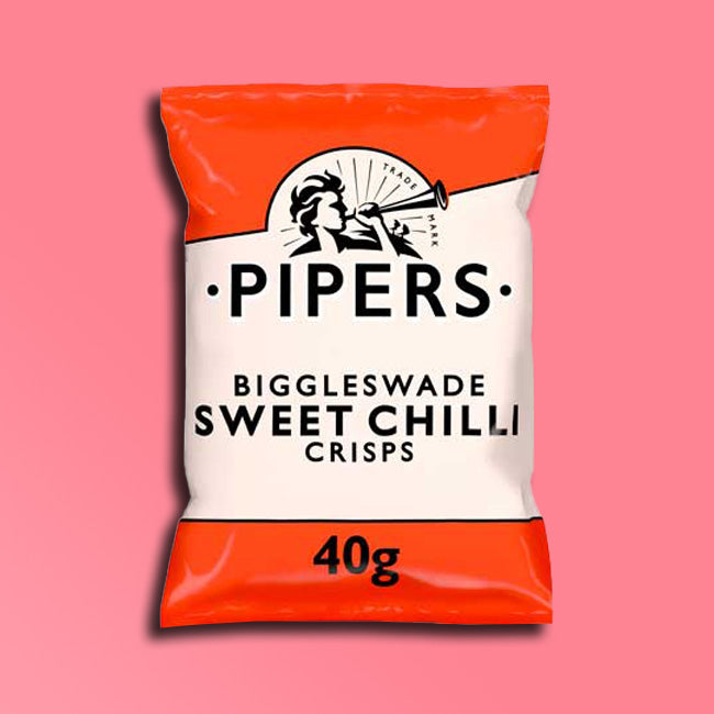 Pipers Crisps - Potato Crisps - Biggleswade Sweet Chilli Crisps
