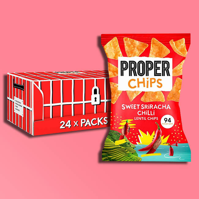 Properchips - Lentil Chips - Sweet Sriracha Chilli