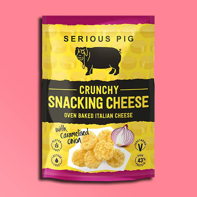 Serious Pig - Crunchy Snacking Cheese - Caramelised Onion