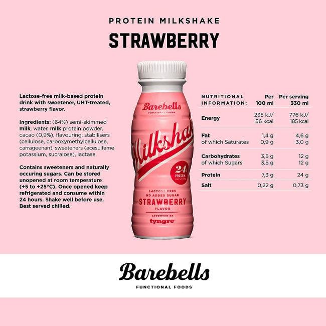 Barebells - Protein Shakes - Strawberry