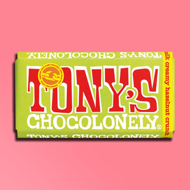 Tony's Chocolonely - Big Chocolate Bars - Milk Creamy Hazelnut Crunch