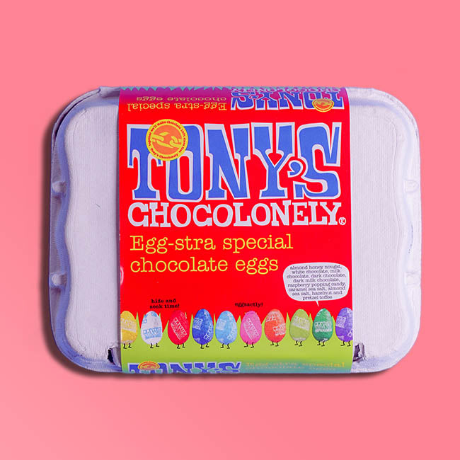 Tony's Chocolonely - Mini Chocolate Egg Box (12 mini eggs)
