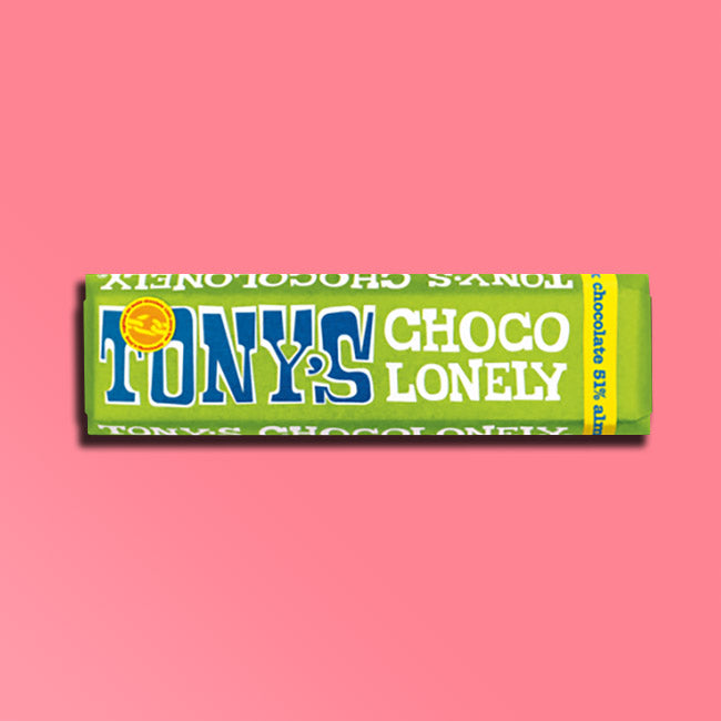 Tony's Chocolonely - Mini Chocolate Bars - Dark Chocolate, Almond and Sea Salt