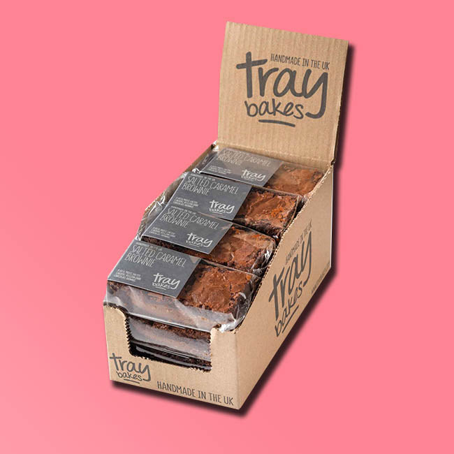 Traybakes - Luxury Handmade Slices - Salted Caramel Brownie