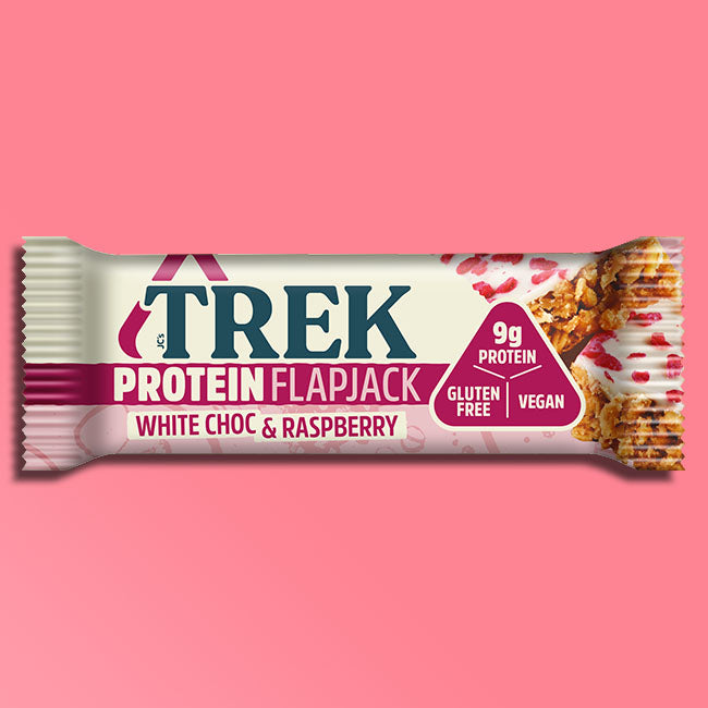 Trek - Protein Flapjacks - White Choc & Raspberry