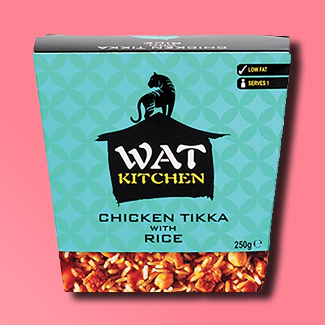 Wat Kitchen - Microwave Rice & Noodle Pots - Chicken Tikka with Rice