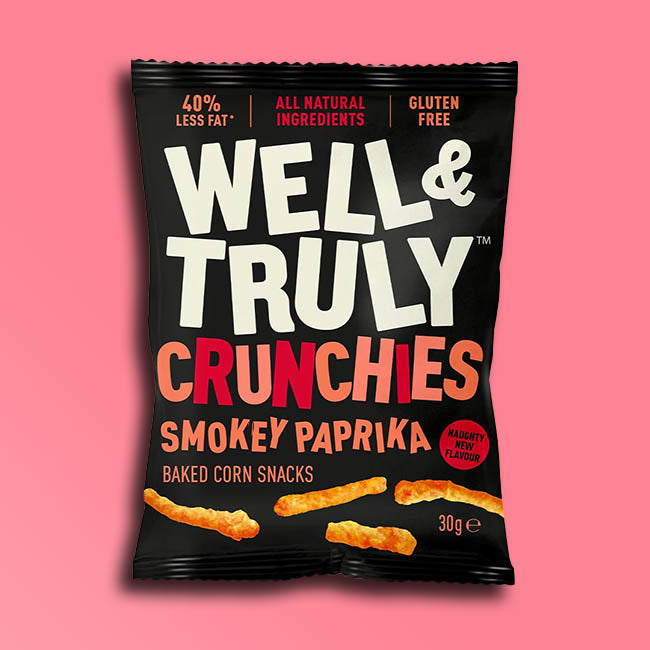 Well & Truly - Baked Corn Snacks - Smokey Paprika Sticks